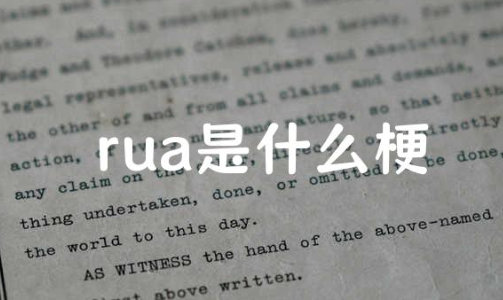 rua是什么梗