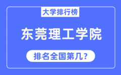 2023年东莞理工学院排名_最新全国排名第几?
