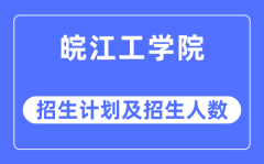 2023年皖江工学院各省招生计划及各专业招生人数