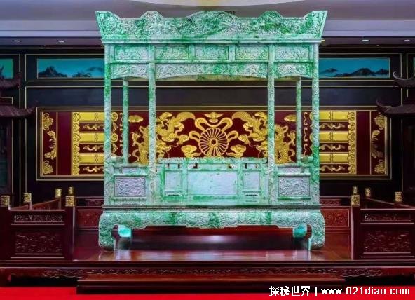 世界上最豪华的床 用一块特大号翡翠原石制作(重达到5吨)
